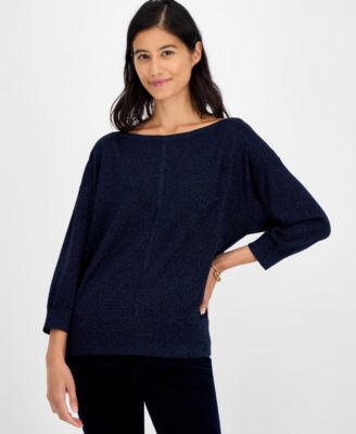 Tommy Hilfiger - Women's Dolman-Sleeve Boat-Neck Sweater