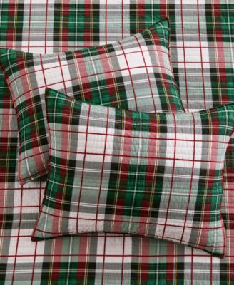 Spencer Plaid Reversible Bedspread, King/California King
