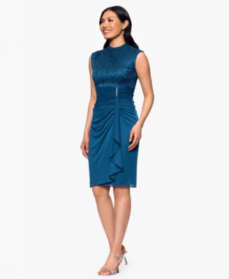 Women's Lace Ruched Dress