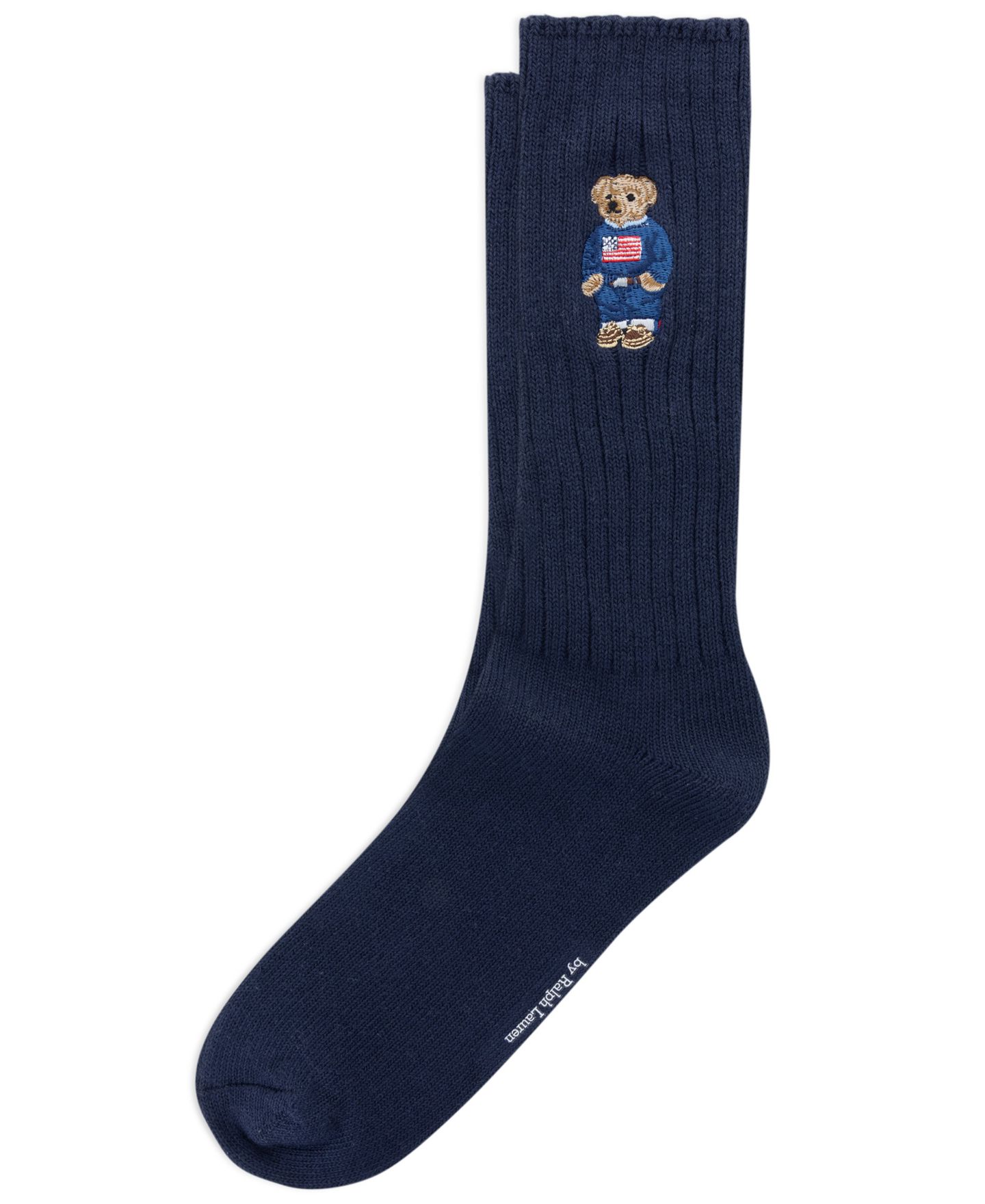 Носки Bear для мужчин, вышивка — Polo Ralph Lauren, цвет: Тёмно-синий — фото 1