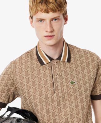 Men's Classic Fit Monogram Jacquard Polo Shirt