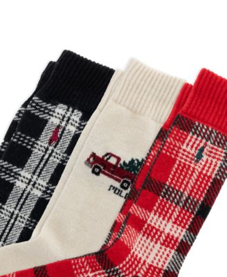 Men's 3-Pack Truck Shirting Plaids Socks Giftbox