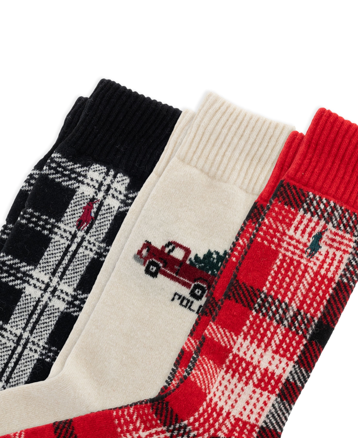 Polo Ralph Lauren Men's 3-Pack Truck Shirting Plaids Socks Giftbox