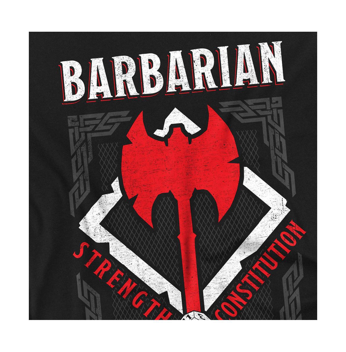 Logovision Men's Dungeons Dragons Barbarian Strength Constitution T-Shirt