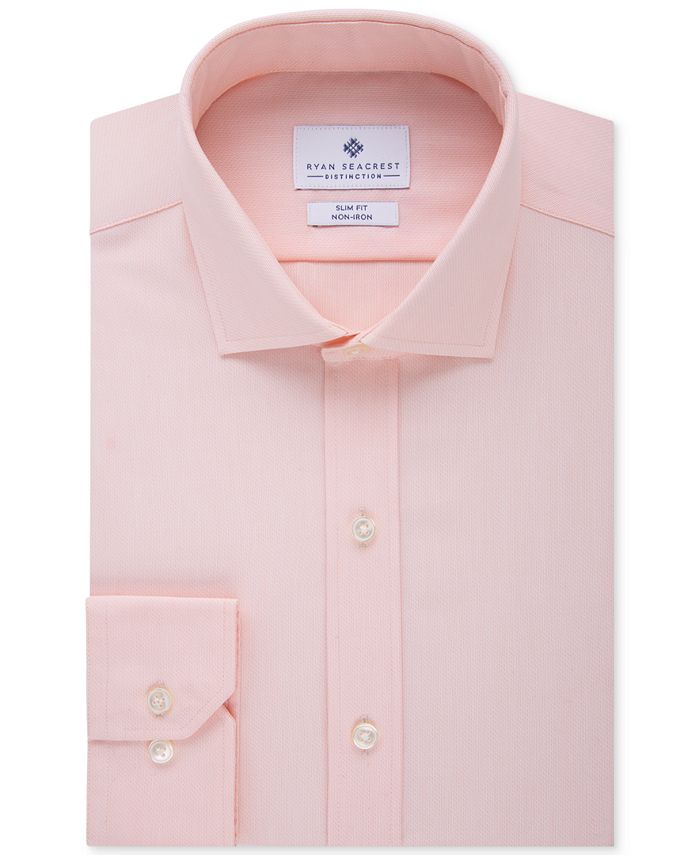 Ryan Seacrest Distinction Slim-Fit Non-Iron Solid Dress Shirt - Macy's