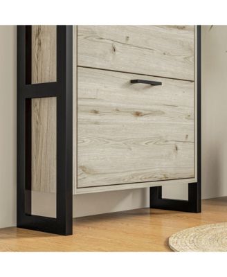 Shoe Cabinet with 3 Flip Drawer Cabinet,