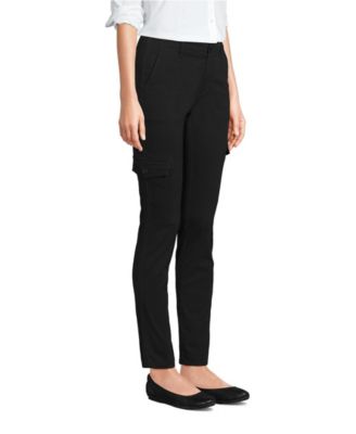 Women's Mid Rise Slim Cargo Chino Pants