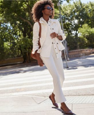 Women's High Rise Corduroy Kick Crop Pants