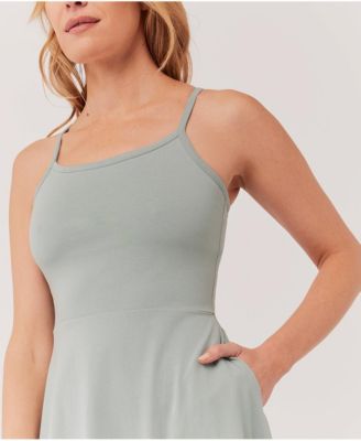 Women's Organic Cotton Fit & Flare Midi Dress - Shorty