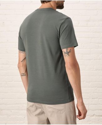 Men's Organic Cotton Luxe Stretch Jersey Slim V-Neck Tee