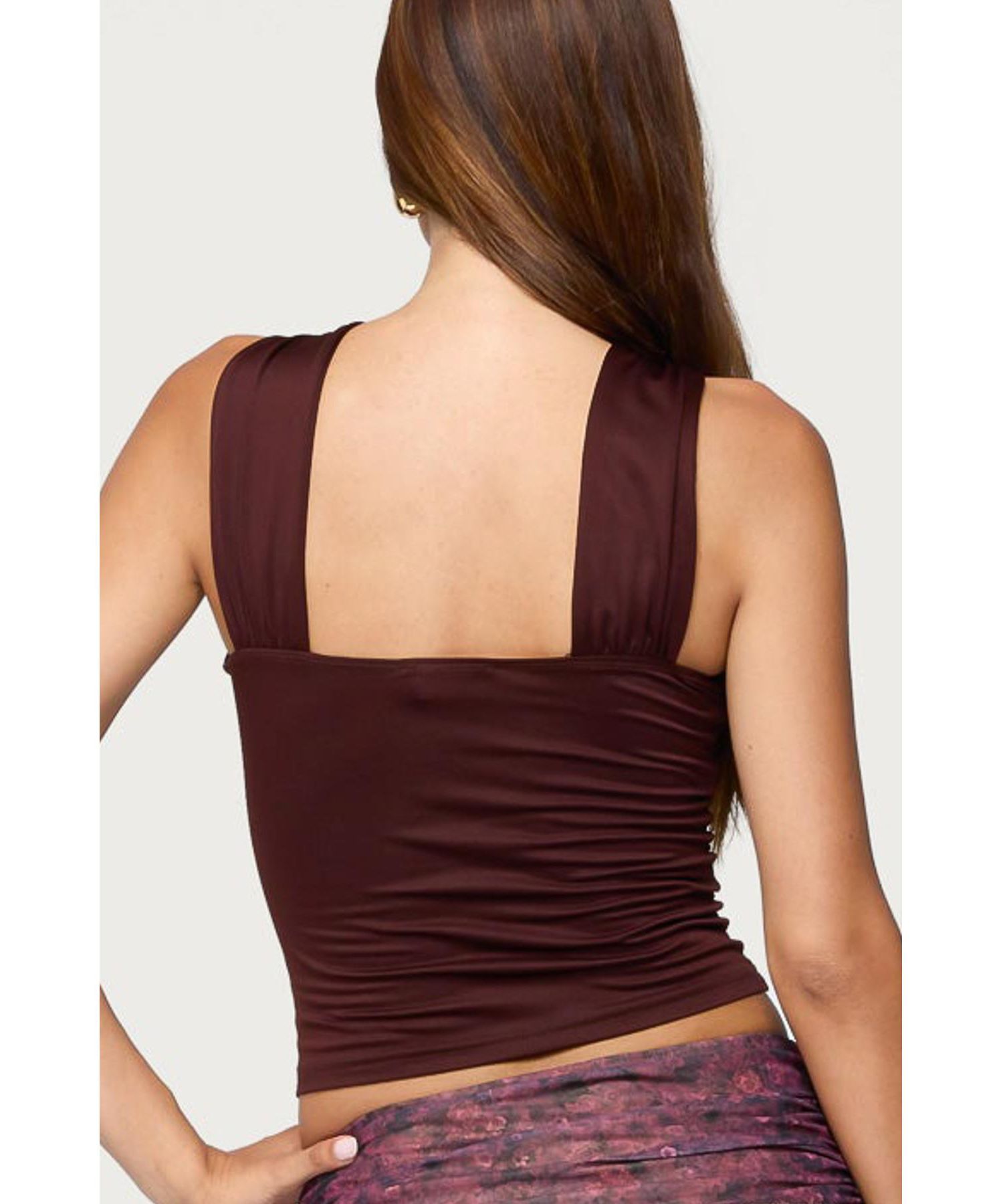 Womens Rivera Ring Cut Out Top