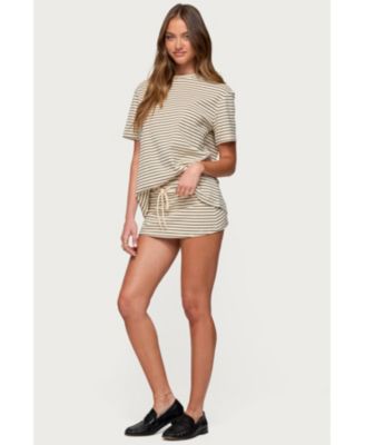 Women's Brena Striped Oversized T Shirt