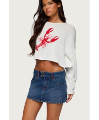 Women's Lobster Babe Oversized Knit Top