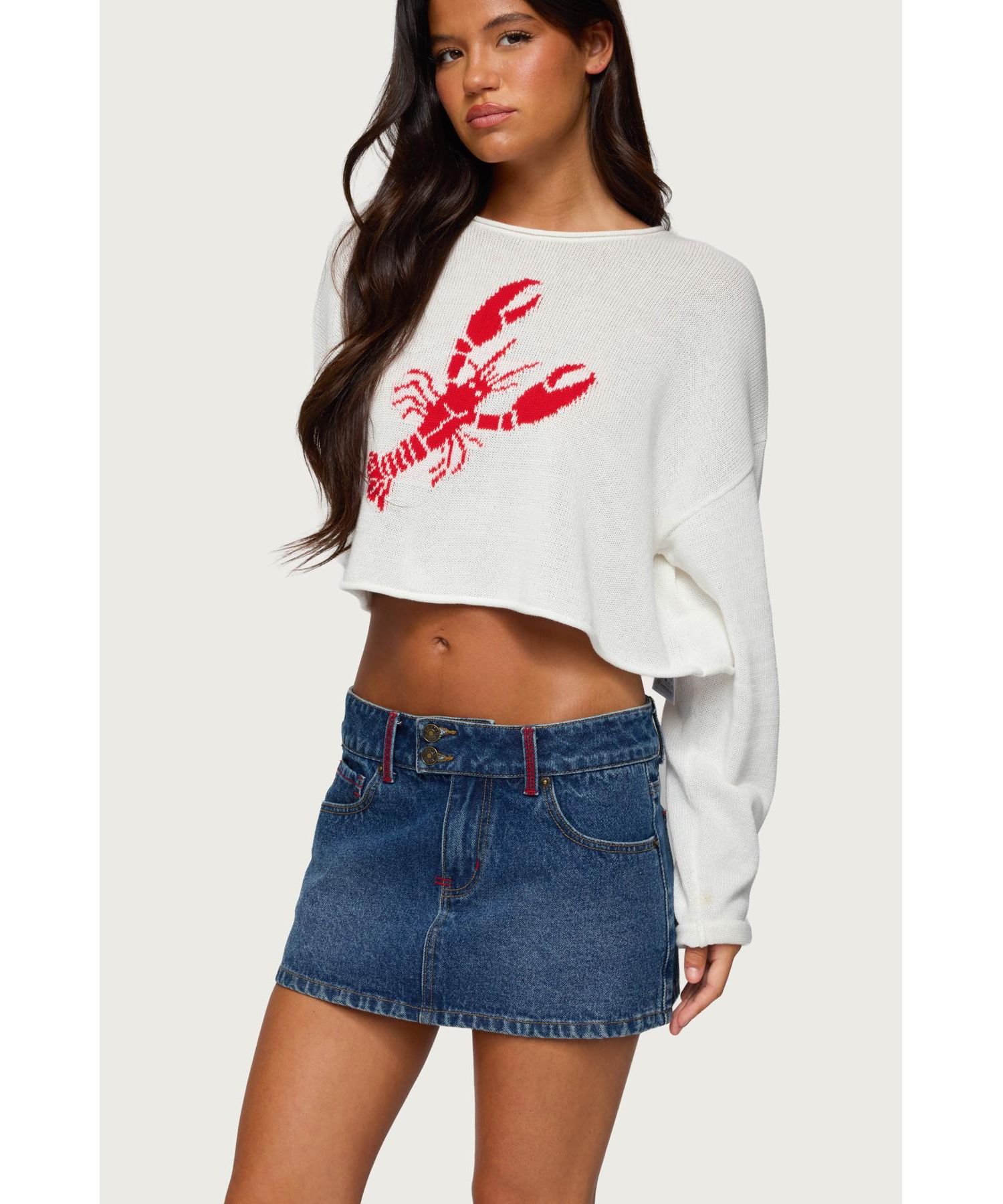Women's Lobster Babe Oversized Knit Top
