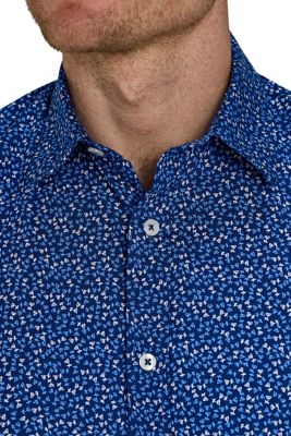 Men's Short Sleeve Flower Bud Shirt