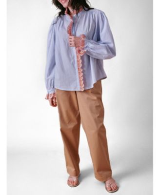 Women's Jewel Trim Blouse