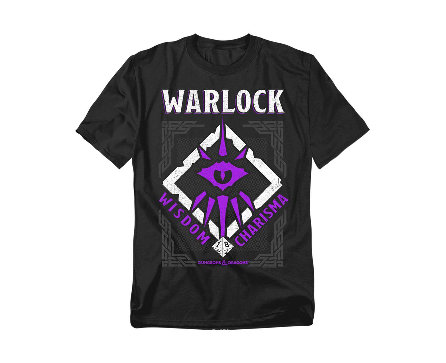 Men's Dungeons Dragons Warlock Wisdom Charisma T-Shirt
