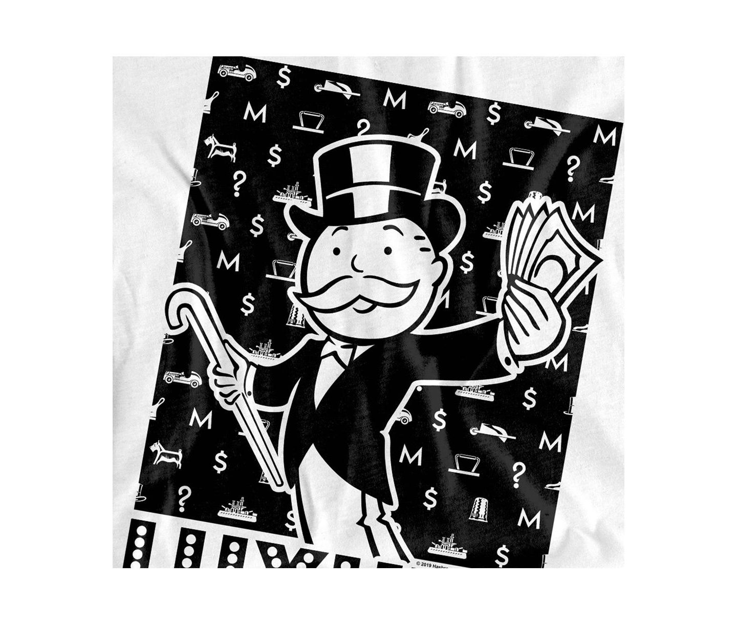 Мужская футболка Monopoly Big & Tall Luxury, цвет: Белый — фото 2