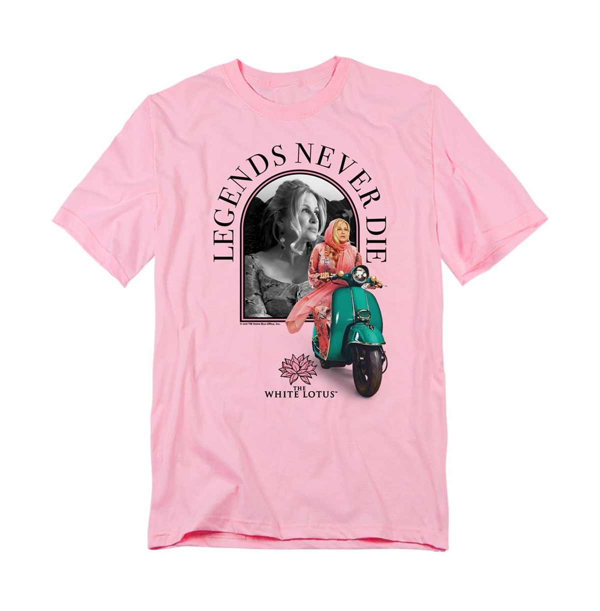 Logovision Men's White Lotus Legends Never Die T-Shirt