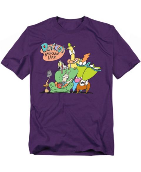 Мужская футболка Logovision Rocko s Modern Life Big & Tall Rocko's Modern Life Spunky, Ed, Bev And Heffer, цвет: Фиолетовый