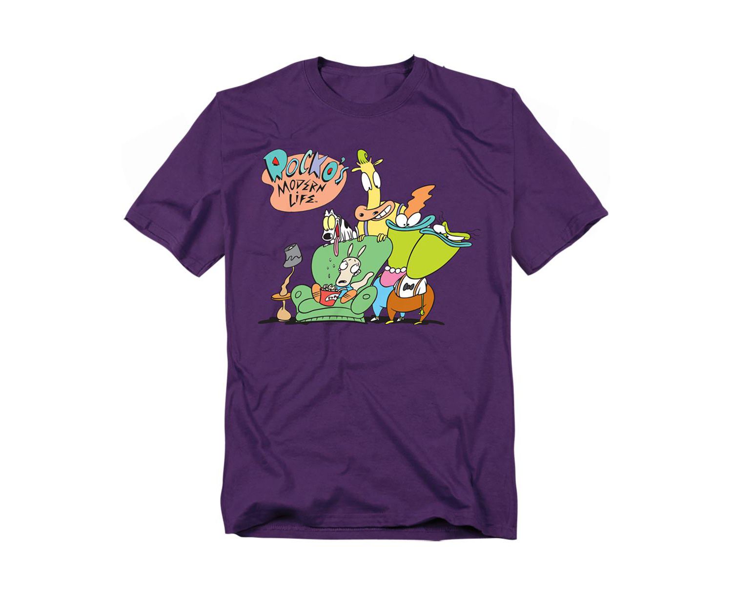 Rocko s Modern Life Big & Tall Rocko's Modern Life Spunky, Ed, Bev And Heffer T-Shirt