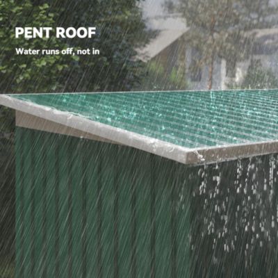 9&#39; x 4&#39; Metal Outdoor Storage Shed with Lockable Doors,