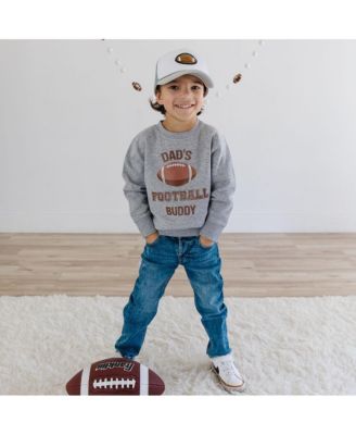 Little and Big Boys Dad's Football Buddy Sweatshirt