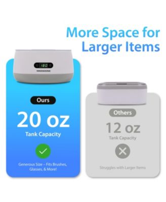 Ultrasonic Jewelry Cleaner Machine, 20oz Tank for Rings, Necklaces, Glasses, Watches, & Dentures
