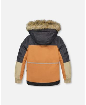 Toddler Boys Two-Piece Play Snowsuit with Colorblocked Jacket Black - Toddler|Child