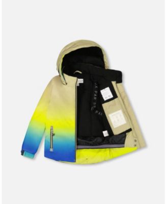 Toddler Boys Two-Piece Play Snowsuit with Gradient Jacket Black - Toddler|Child