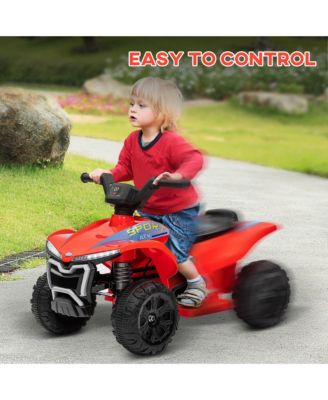 Kids ATV Quad, 6V Ride On Toy with Rechargeable Battery,