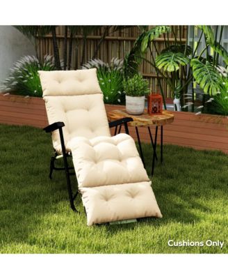 Lounge Chair Cushion Thick Outdoor Chaise Lounge Cushion