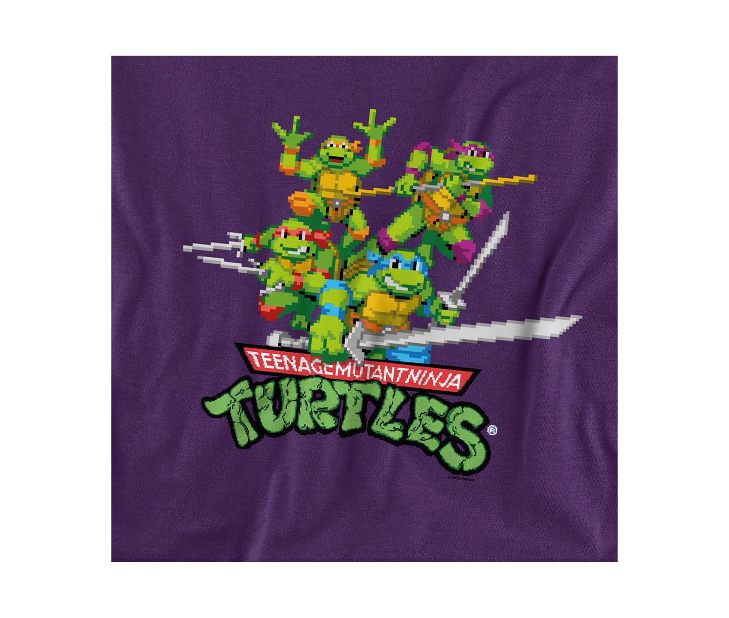 Мужская футболка Teenage Mutant Ninja Turtles Big & Tall Tmnt Retro Arcade, цвет: Фиолетовый — фото 2