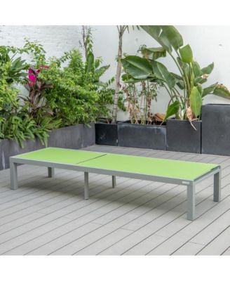 Marlin Patio Chaise Lounge Chair With Grey Aluminum Frame