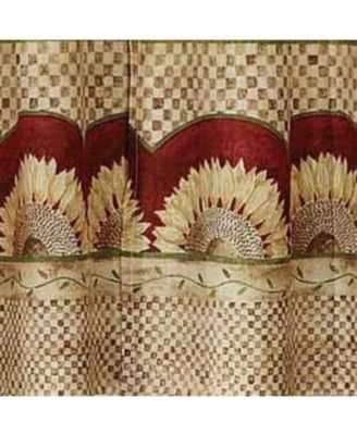 Sunflower Complete 5 Piece Cottage Kitchen Curtain Set - 58 in. W x in. L