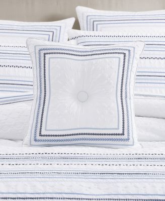 Bayside Embroidered Decorative Pillow, 18" x 18"