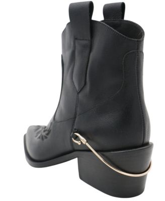 Joy Leather Western Booties