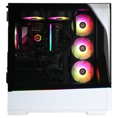 Gamer Supreme Liquid Cooled Gaming Desktop Computer, Intel Core i7-14700F 2.1GHz, 16GB RAM, 2TB SSD, NVIDIA GeForce RTX 5060 8GB, Windows 11 Home, White