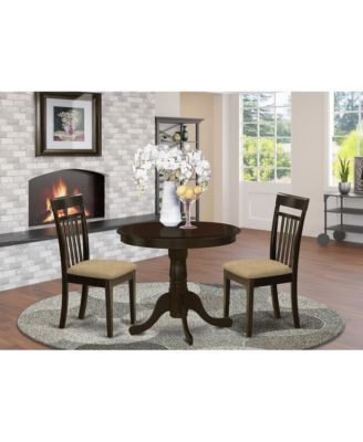 3 Pc small Kitchen Table set-breakfast nook plus 2 dinette Chairs
