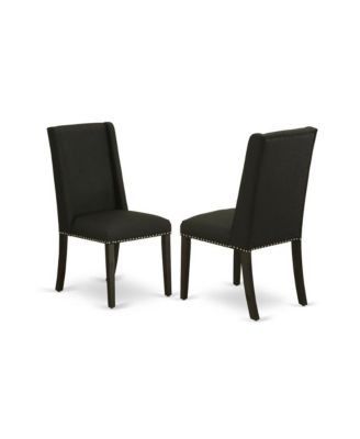 5 Pc Dining Set, Rectangular Table with 4 Upholstered Nailhead Chairs – Dining Room Furniture