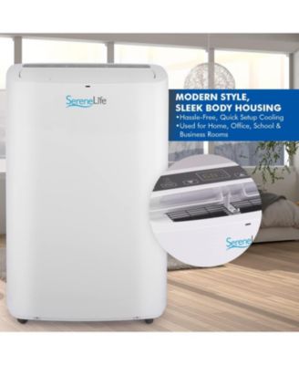 Portable Compact Home Cooling Unit with Built-in Dehumidifier and Fan Modes Window Mount Kit Air Conditioner 14000 BTU