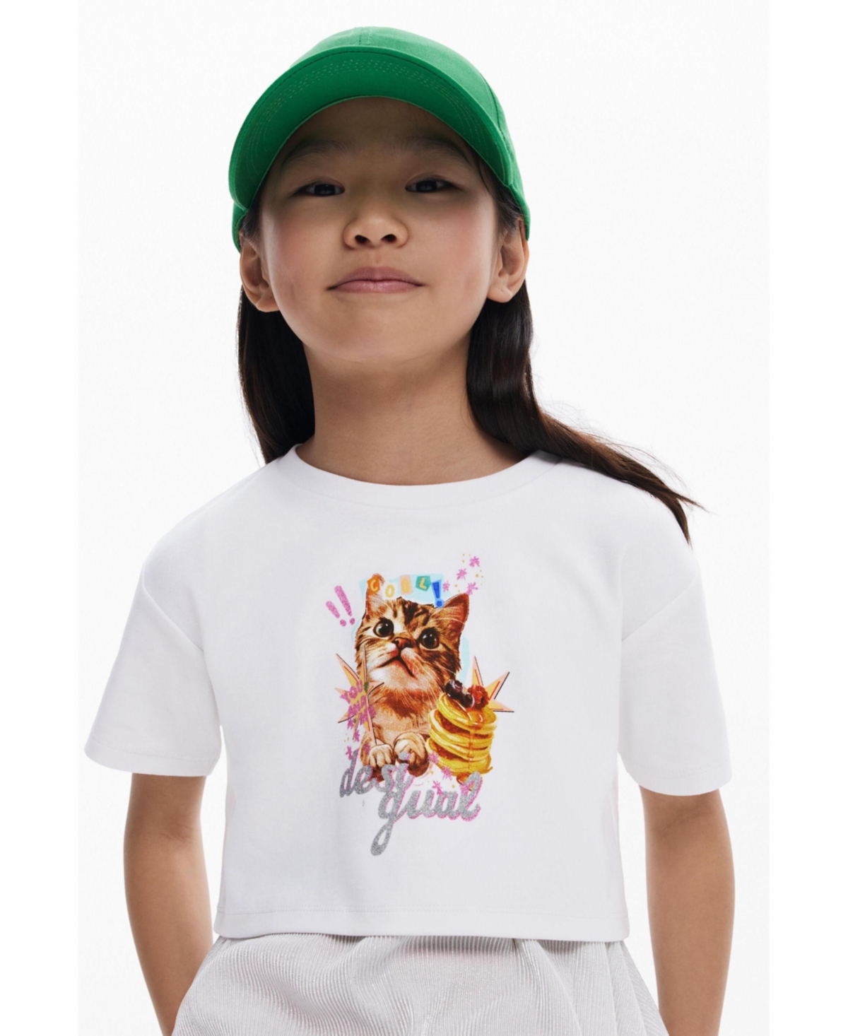 Desigual Girls Girls's 2-in-1 cat dress