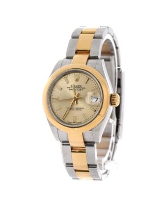 Oyster Perpetual Datejust Automatic Watch in Stainless Steel and Gold 28mm