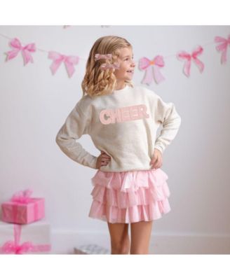 Toddler Girls Cheer Pearl Patch Sweatshirt