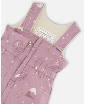 Baby Girl Two-Piece Baby Snug Snowsuit Purple Bear Print - Baby|Toddler