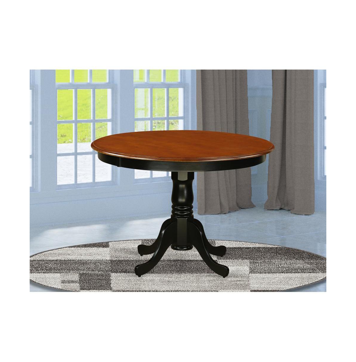 East West Furniture Dining Room Set Black & Cherry