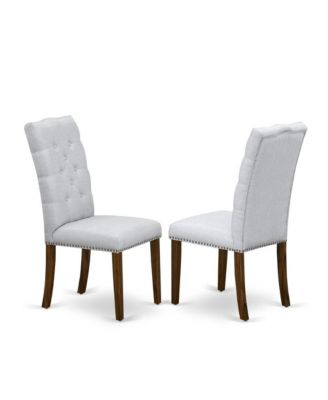 3 PC wood  Room Table And 2 Kitchen Parsons Chairs Dining Room Set