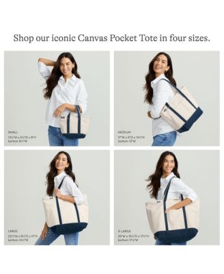 Medium Solid Color 5 Pocket Zip Top Canvas Tote Bag