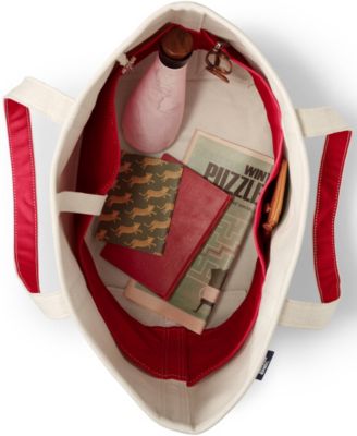 Large 5 Pocket Open Top Canvas Tote Bag