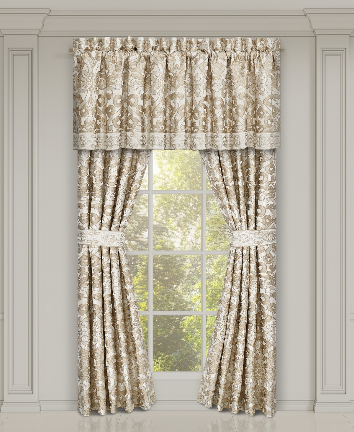 J Queen New York Amaretto Window Panel Pair